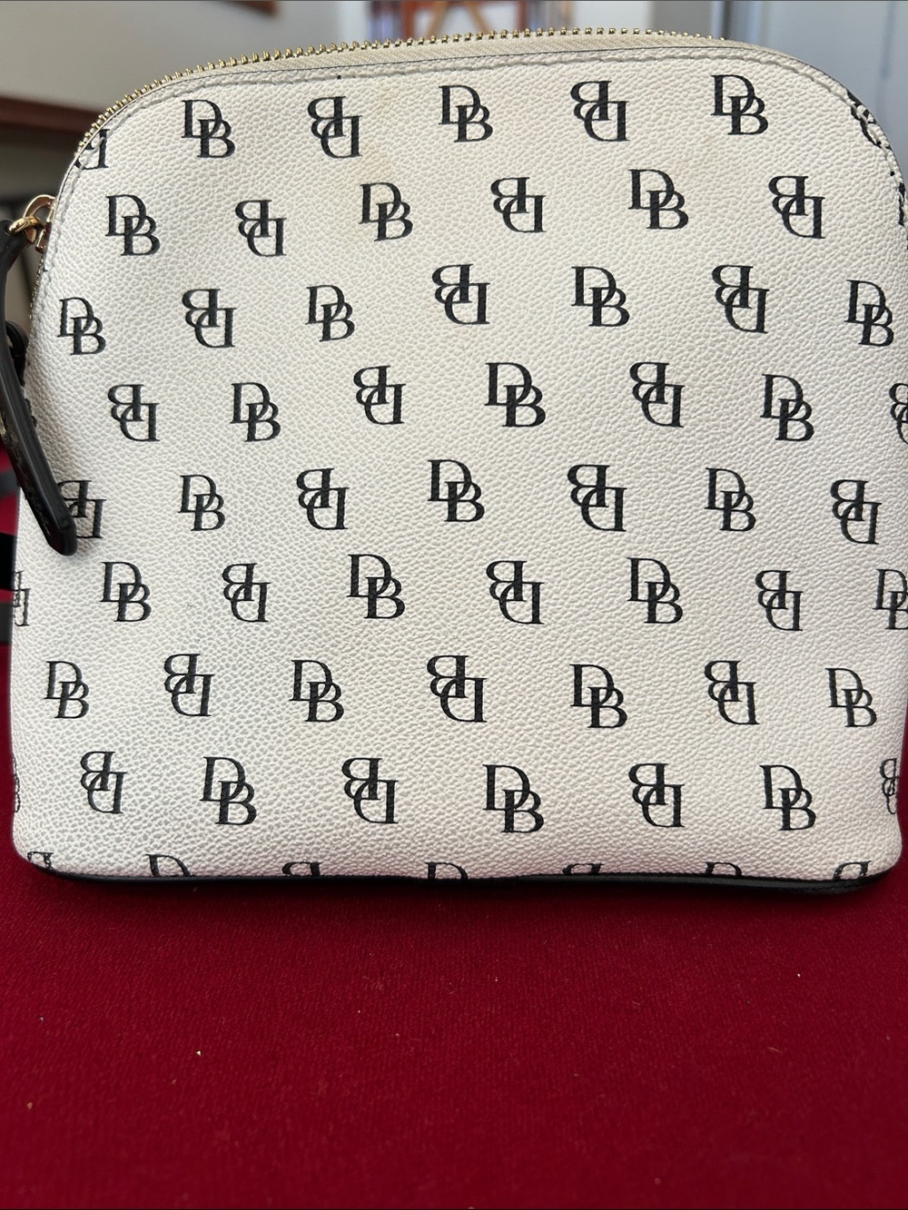 Dooney & Bourke Gretta White Monogram Crossbody with Black Trim - Picture 5 of 11